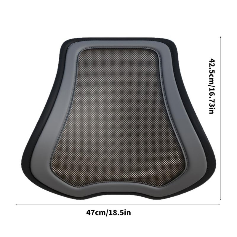 Mesh Car Lumbar Support Pad with Fan Function, Ergonomic Vehicle Seat Back Support Cushion for Daily Driving Comfort