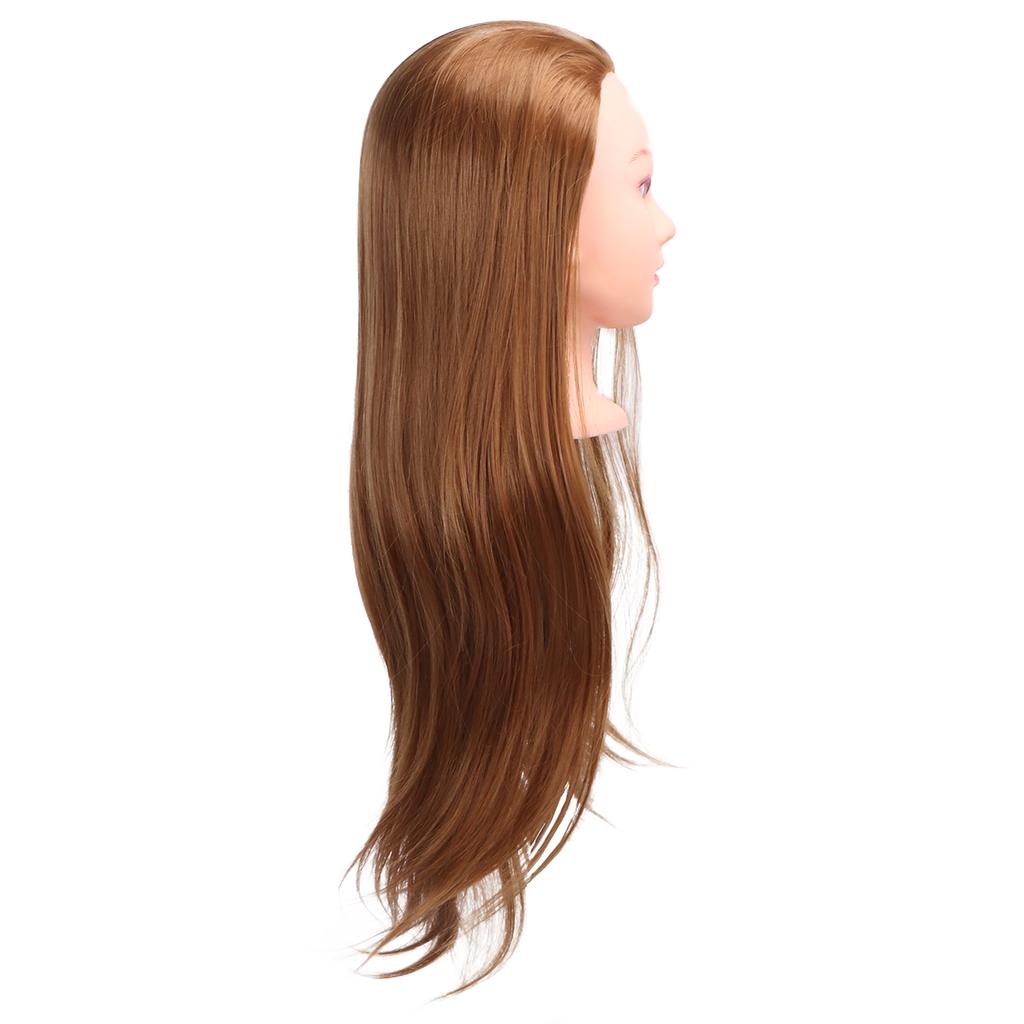 Hair Mannequin Head Hairdressing Styling Training Braiding Practice Doll Head with Clamp Holder Tools