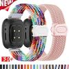 Nylon Loop Braided Strap for Fitbit Versa 4 3 2 1 Versa Lite Sports Correa Band for Versa Sense 2/sense Watch Accessories