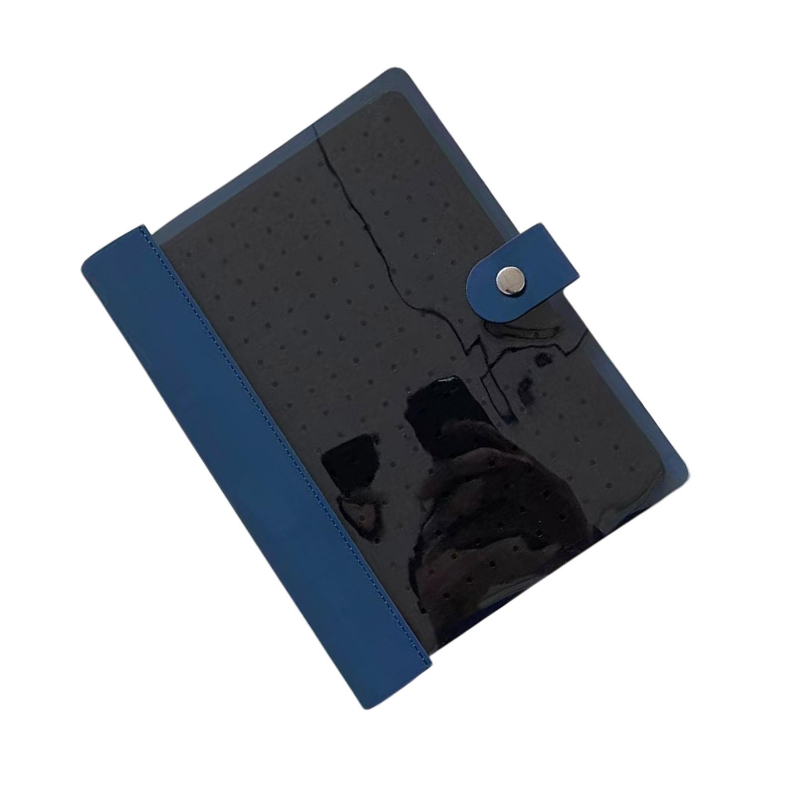 

Портативная книга для хранения булавок на 8 страниц, удобный для путешествий органайзер с фетровой текстурой, подходит для хранения брошей и значков синий