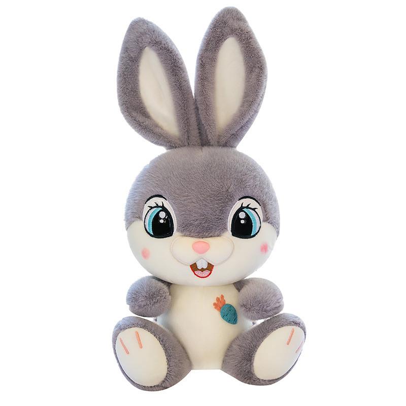 Plush Bunny Toy With Large Eyes And Long Ears For Kids Playroom And Comfort