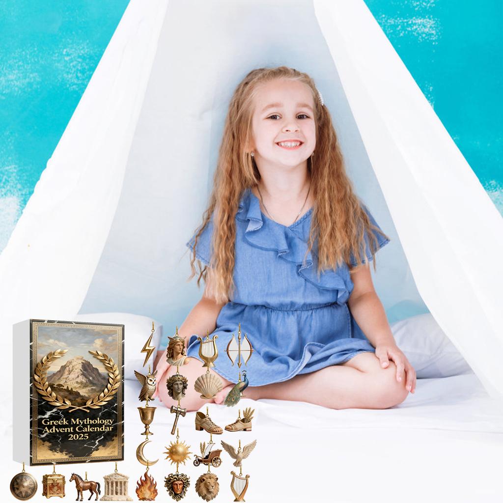 2D Flat Acrylic Mystery Box 24pcs Pendant With Airplane Box Funny Christmas Countdown Calendar