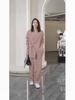 Southeast Asia Women's Plus Size Wide-Leg Pants Two-Piece Set - Spring/Autumn Fashion