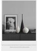 Bei Hanmei Long-Neck Ceramic Vase - Hand-Brushed Decor for Home Furnishing