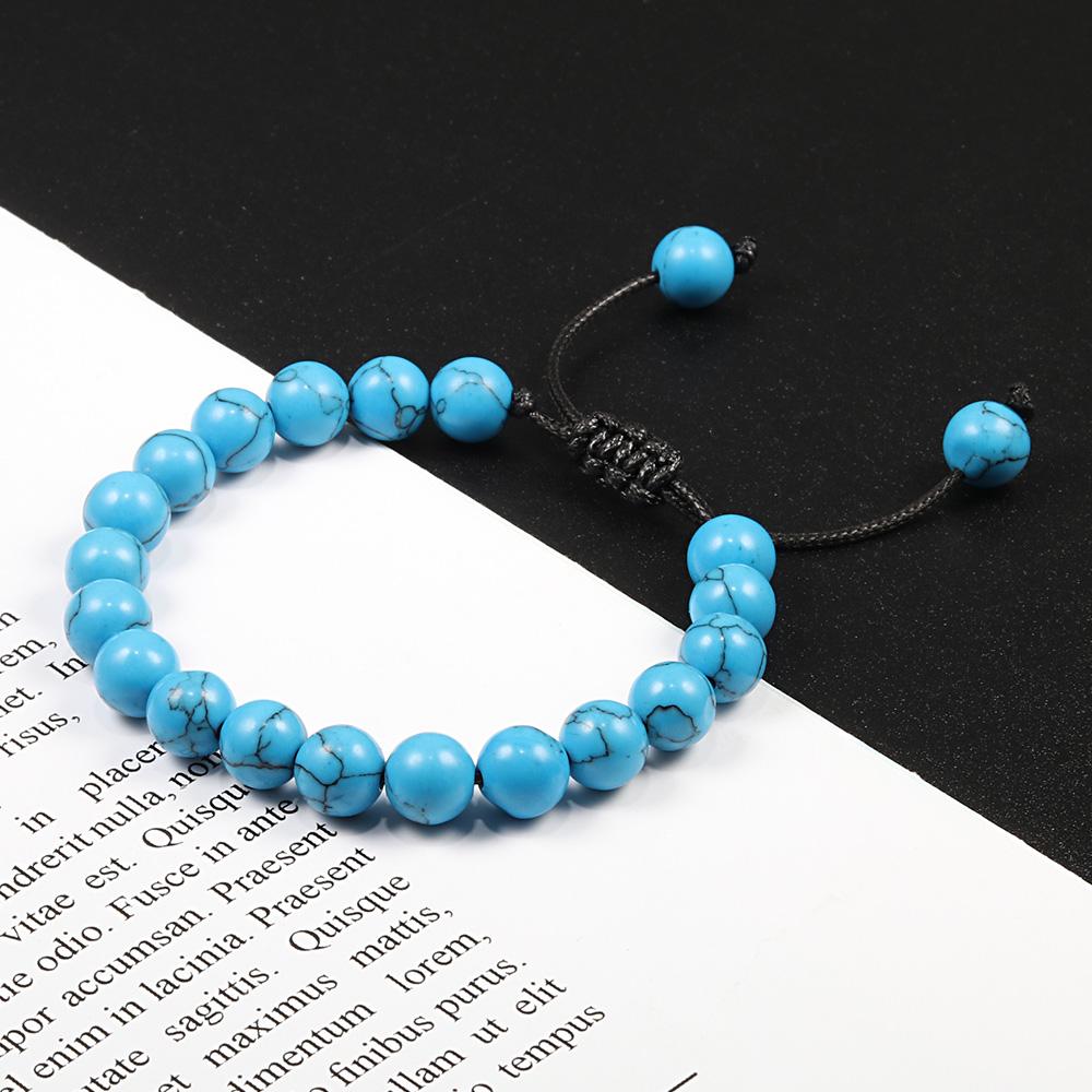 Classic 8MM Tiger Eyes Natural Stone Beads Bracelets for Men Women Bracelet Bangles Braided Rope Handmade Wristband Yoga Jewelry