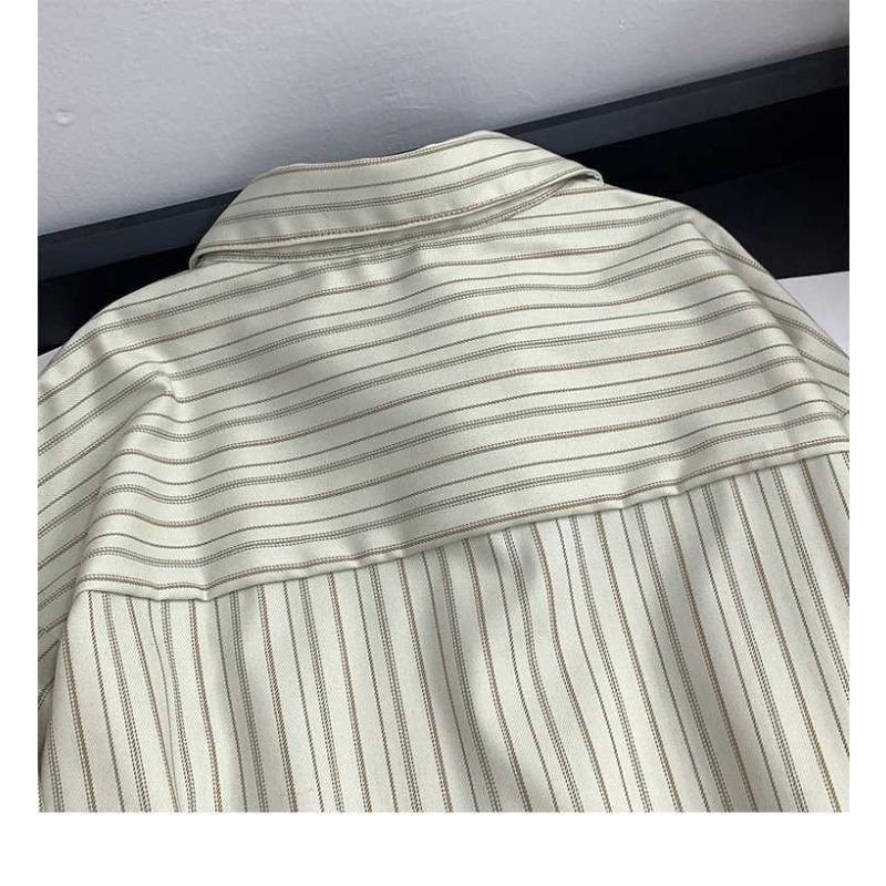 Spring Autumn Niche Design Sense Striped Small Loose Shirt Blouses & Shirts