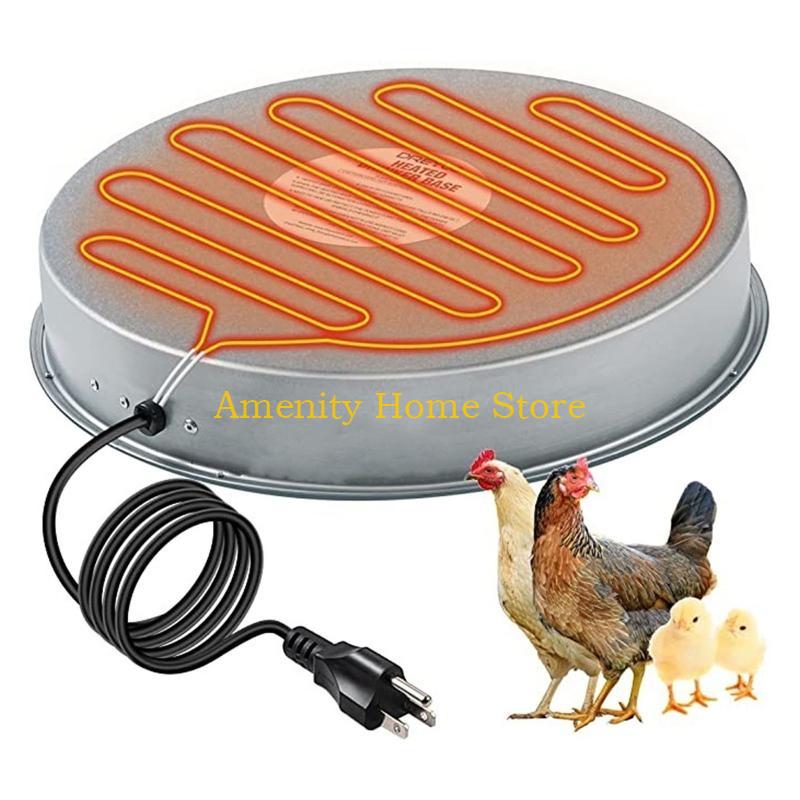 F26C Pet Poultry Drinker Heater Base for Chicken Water Heater for Winter Poultry Deicer Heated Base Durable
