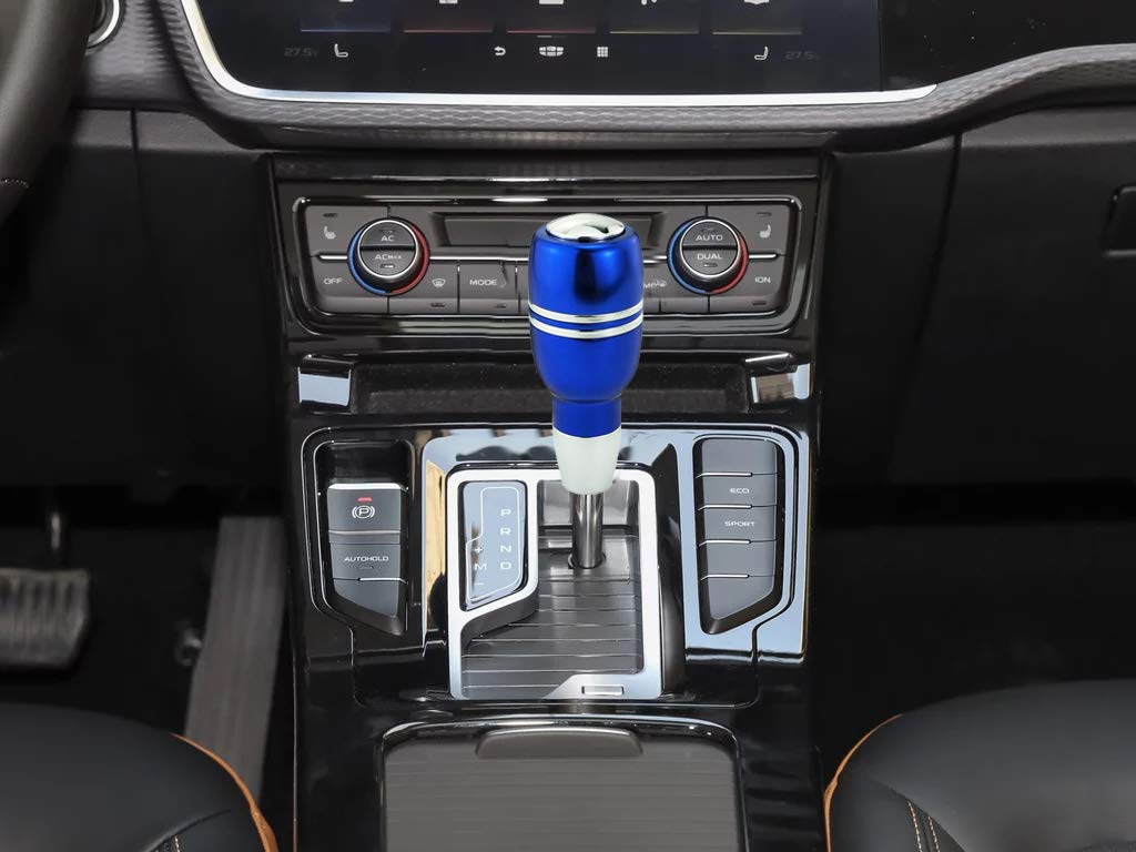Lunsom Button Shift Aluminum Alloy Automatic Shift Applicable to Automobiles Knob, Knob, Stylish, (Blue)
