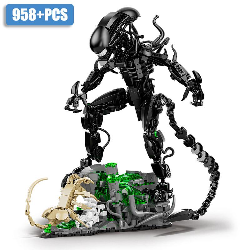 

Креативный MOC Инопланетный Монстр Строительные Блоки Набор Кирпичей DIY Сборка Инопланетных Фигурок Модель Набор Игрушки Для Детей Взрослых Мальчиков Подарки