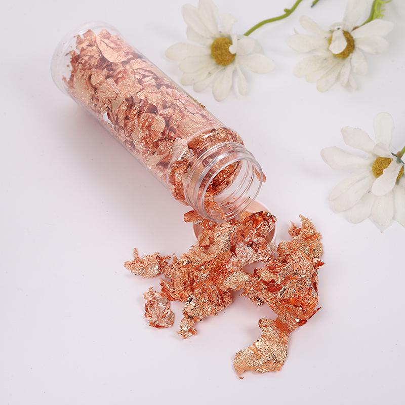 High-Quality Gold & Silver Foil Flakes for Candles, Nail Art, and Painting Decoration