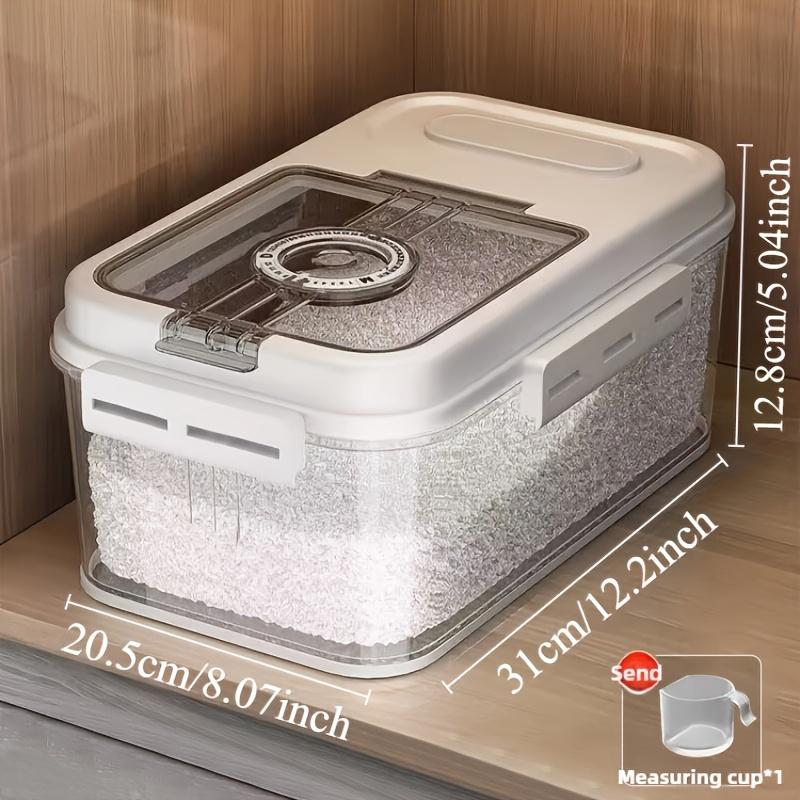 

Герметичные контейнеры для хранения продуктов 2 размеров | Многоразовые ПЭТ банки для риса и зерна | Защищенные от влаги и насекомых органайзеры для кладовой