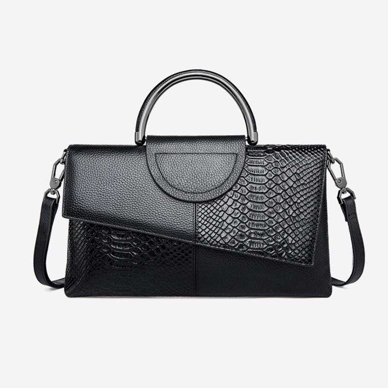 PU Synthetic Leather Women's Shoulder Crossbody Bag Fashi Casual Dinner Wedding Alligator Pattern Flap Handbag and Purse