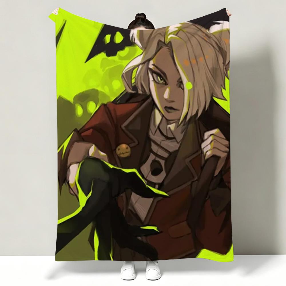 Game D-Deadlock Throw Soft Warm Flannel Throw Blanket, Multi-use for Sofa Bed Office Nap