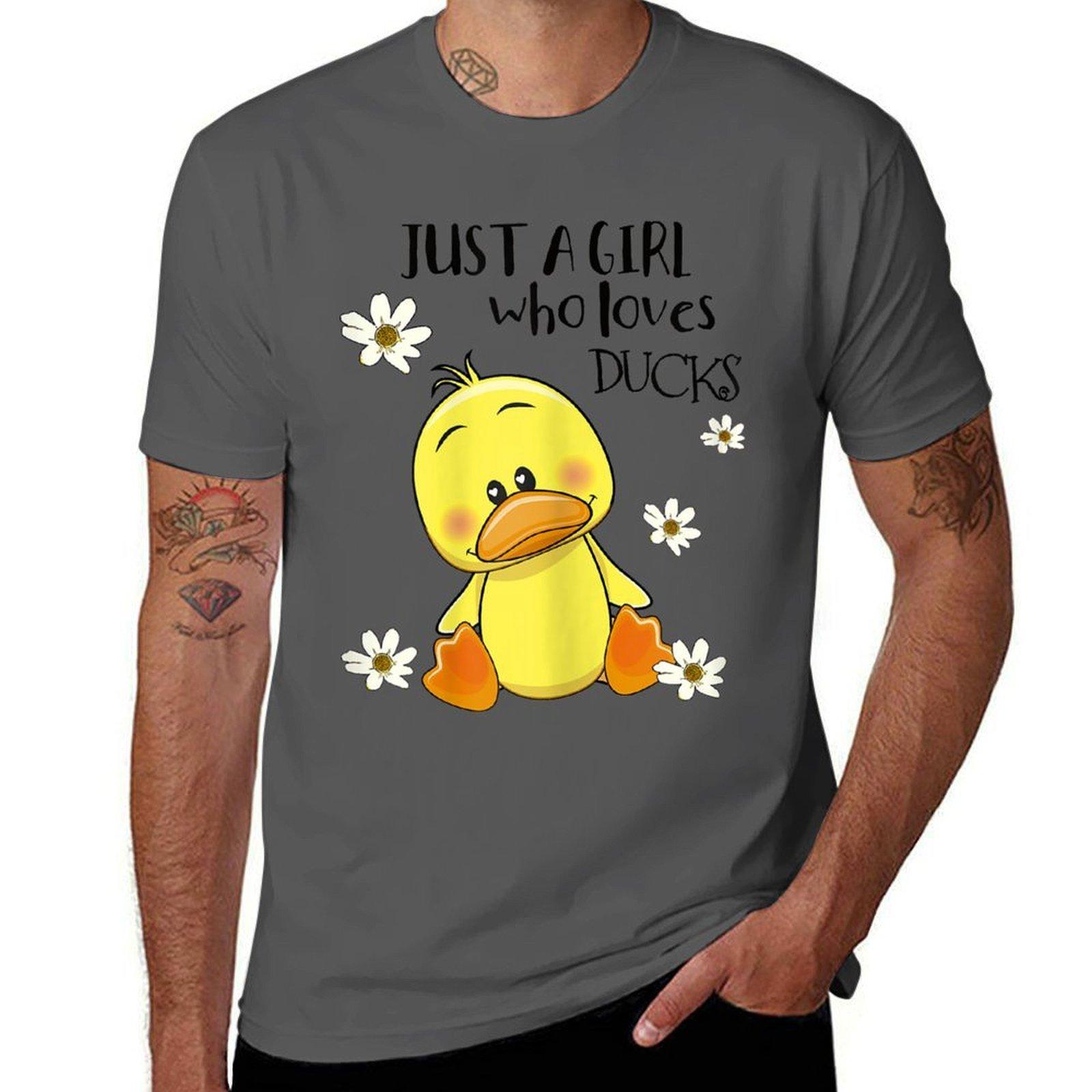 

Just a Girl Who Loves Ducks - New Art Theme T-Shirt t shirt man plain man t shirts for men t shirts designer T-Shirt 4XL