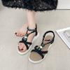 Fashion 2025 New Women Summer Sandals Women Shoes Bohemia Beach Flat Casual Sandals Leisure Female Women Slip On Sandalias
