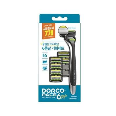 Dorco PACE6 Style Razor (Handle + 7 Blades)