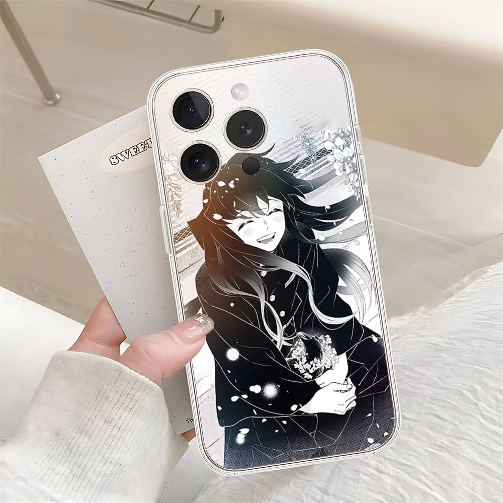 Cute T-Tokitos M-Muichiros Phone Case For Iphone17 16 15 11 13 14 Pro Max 7 8 Plus X Xr Xs Max Se2020 12mini Transparent Cov