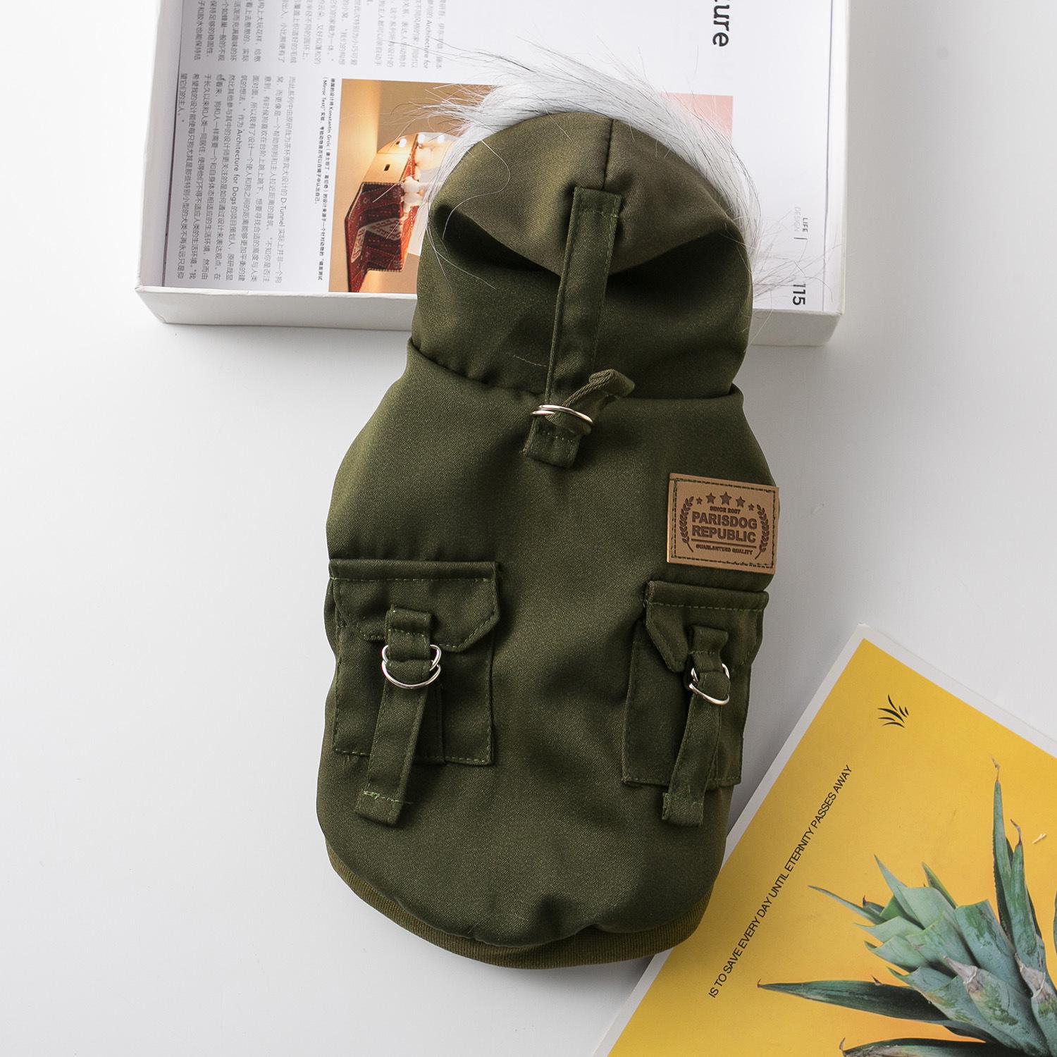 

Теплый зимний альпинистский костюм для собак малых и средних пород XXL