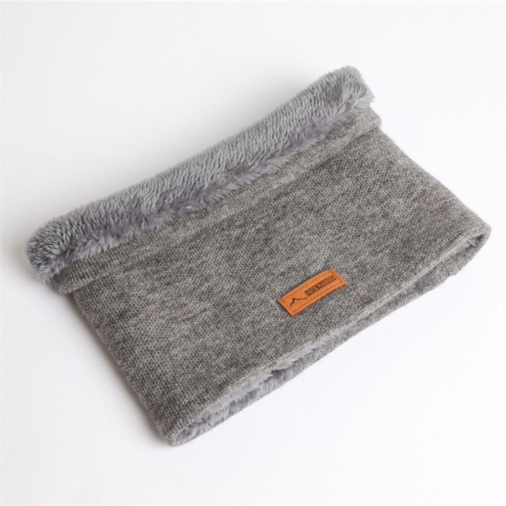 Solid Color, Knitted Scarf, Men's and Women's, Autumn and Winter, Pullover, Neck Protector, Thickened, Warm Neck Cover, Scarf, Outdoor