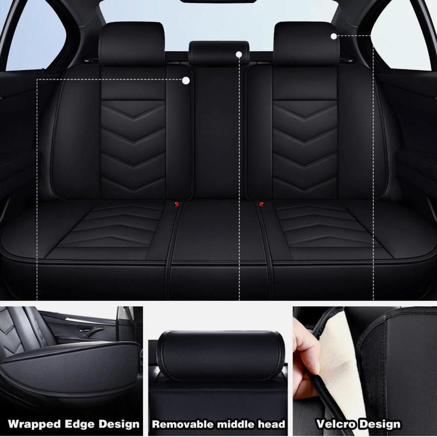 Für Acura TLX RDX MDX TSX Autositzbezug Vorne Hinten Komplettes Set Leder-Schutz Auto Innenzubehör