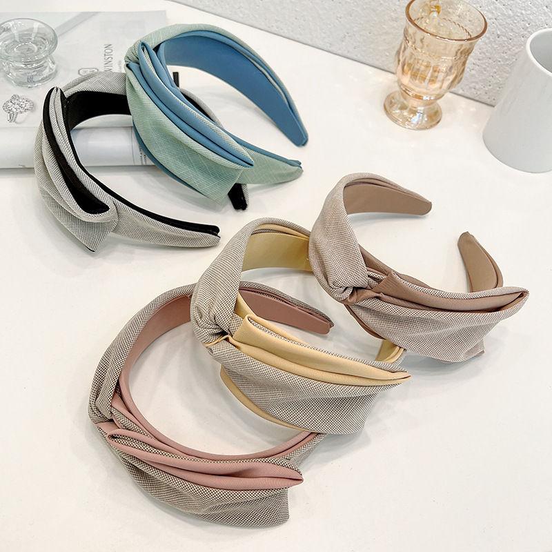 

Женская ткань для волос, полосатые аксессуары в клетку, повязка на голову, украшения для волос, модная булавка