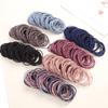 100Pcs Color Women Elastic Hair Band Scrunchie Ponytail Holder Headwear Rubber Bands Girls Headband Hair Accessories
