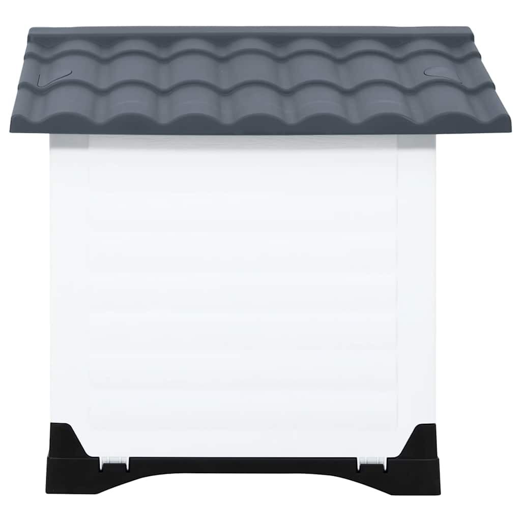 vidaXL Niche pour chien Gris 90,5x68x66 cm Polypropylène