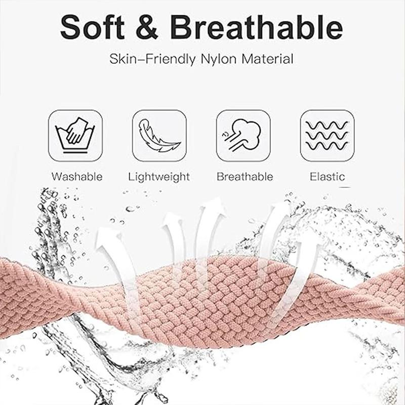 Geflochtene Solo-Schlaufe für Xiaomi Redmi Watch 3 active Armbänder Zubehör Sport Nylon Atmungsaktiv Ersatz Correa Redmi 3 Lite Band