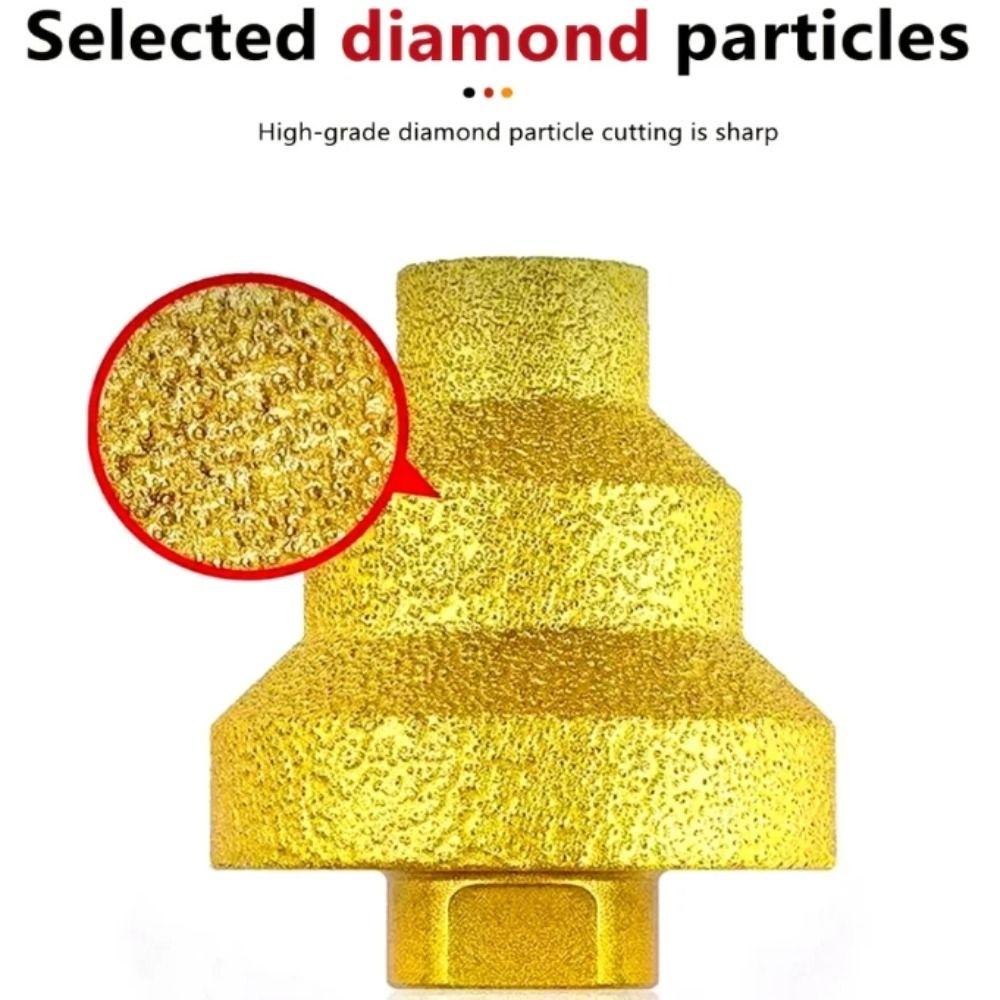 Tapered Cone Adamas Chamfer Drill Bit Multi Layer Brazed Pagoda Drill Bit  For Granites