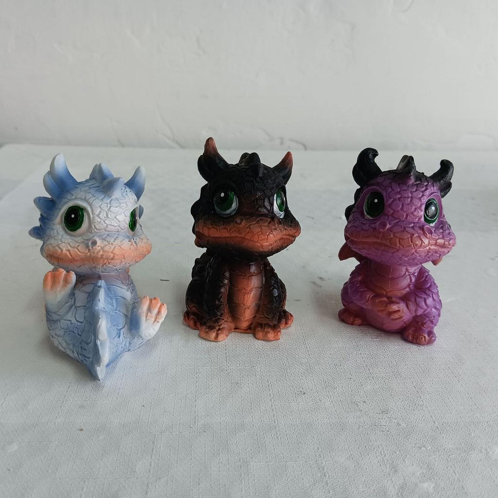 Cute Dragon Baby Statue, Little Dragon Sculpture Adorns Home Garden Decoration