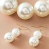 Elegant Large Pearl Necklace Set Exaggeration Clavicle Chain Fashion Neck Jewelry  Wedding