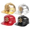 Baseball Cap Hip Hop Crocodile Skin Texture Rhinestone Decor Adjustable Buckle Cash Sign Sun Protection Anti-UV Glossy Punk Street Dance Hippie
