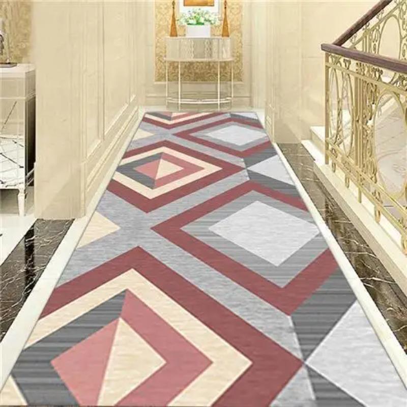 Moderne Geometrische Lange Flur Teppiche Wohnzimmer Schlafzimmer Teppiche Treppenhaus Flur Dekor Korridor Gang Party Hochzeit Gastfamilie