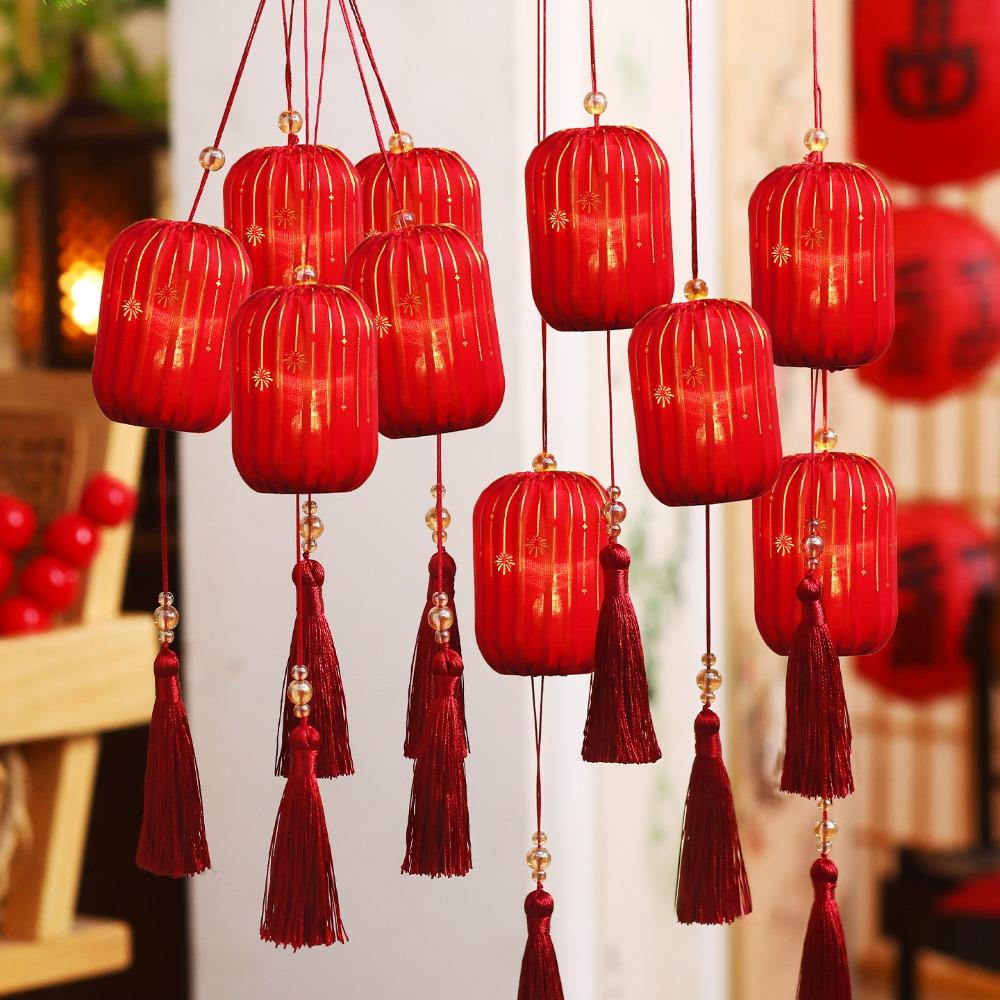 2026 Horse Year New Year Lantern Glowing Chinese Style DIY Handheld Lantern Small Lanterns with Tassel Lantern Hanging Ornament