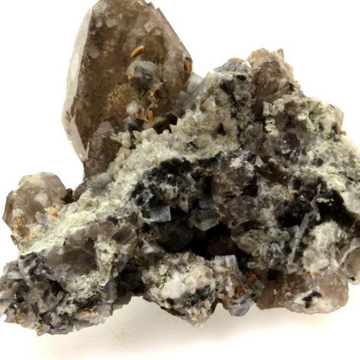 Quartz fumé + Titanite 295.9 carats