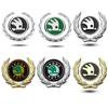 WMZW4 Car Trunk Emblem Decals Sticker for SKODA Logo Octavia A7 Kodiaq Superb Fabia Tour RS Rapid Felicia Window Badge Accessories