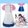 Dangan Ronpa 2 Mikan Tsumiki Rožinis Baltas Uniformos Kostiumas