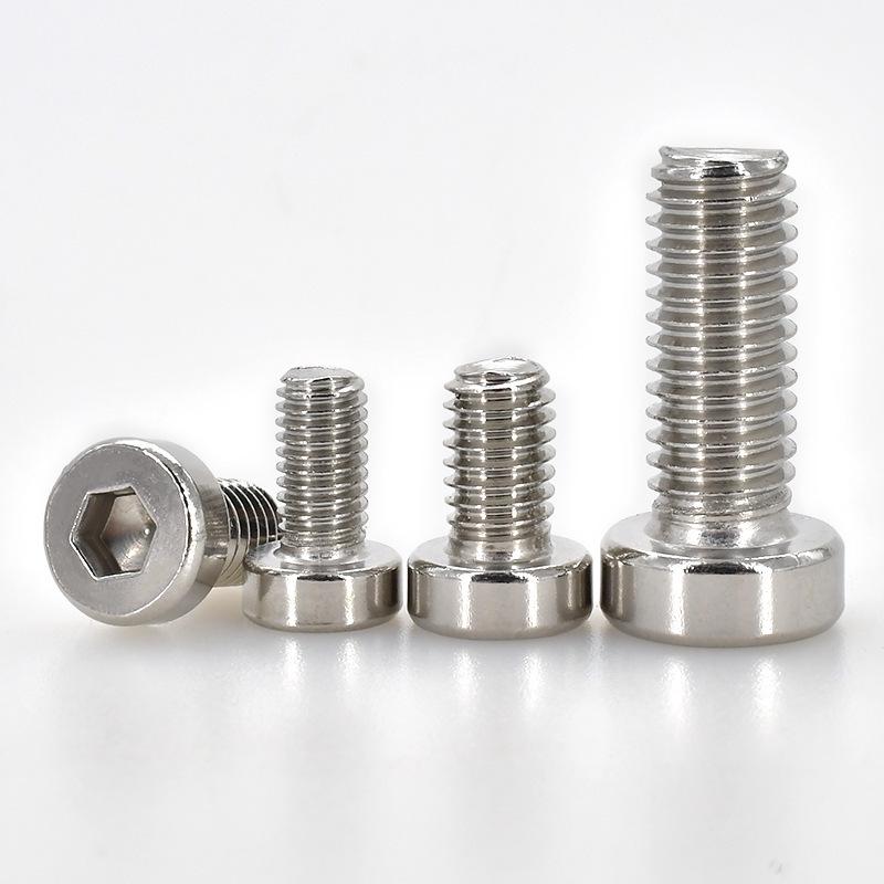 304 Edelstahl Flachkopf Innensechskant Maschinenschrauben M3-M10
