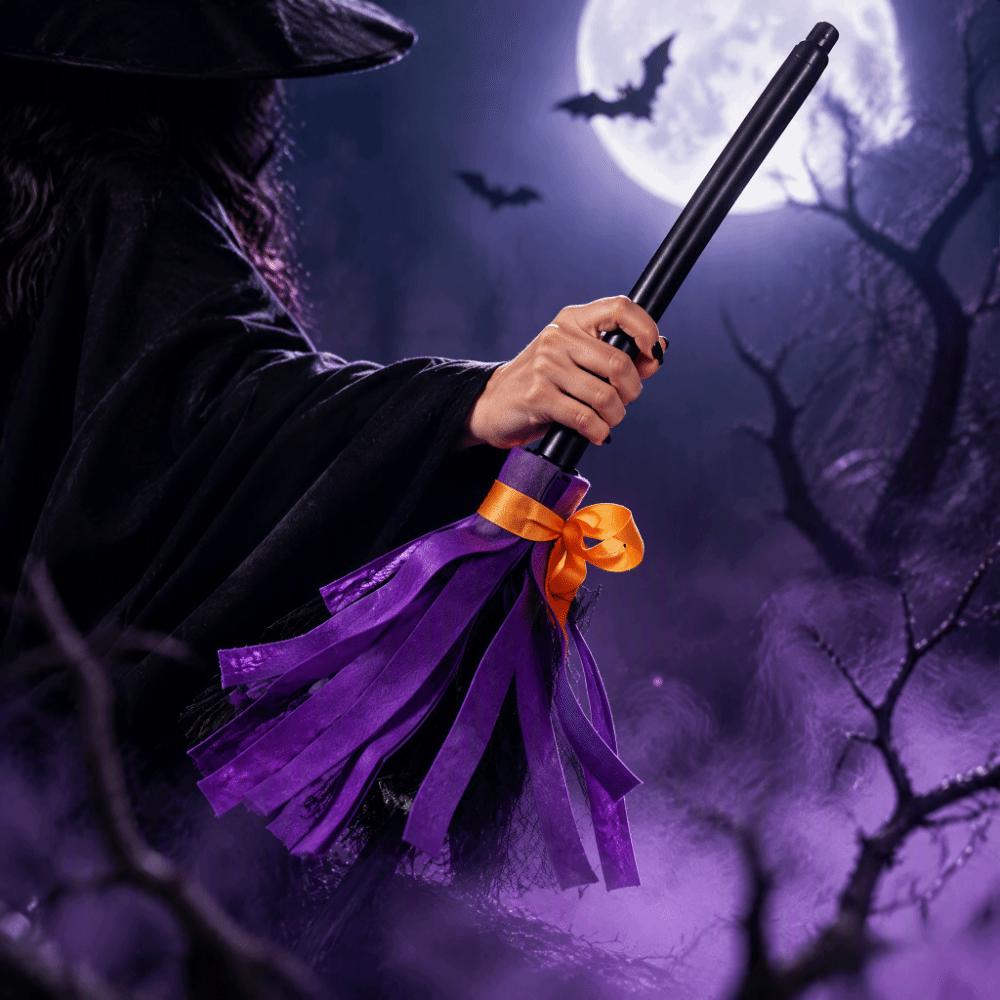 Scopa Elettrica Rotante Galleggiante Attivata dal Suono Danzante Spettrale Festa di Halloween