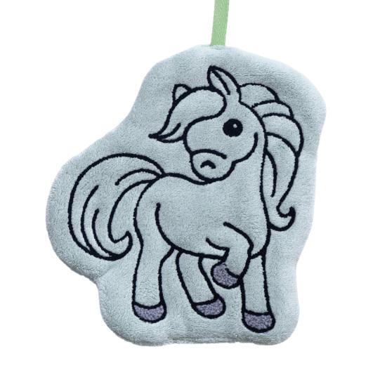 

Мультяшний Кінь Рушник для рук Миючий Вбираючий Рушник для рук Милий Поні Рушник з петлею для підвішування для Кухні Ванної Кімнати Домашнього Декору ціан