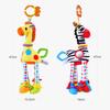Non-Toxic Soft Giraffe Zebra Animal Handbells Rattles Plush Infant Baby Development Handle Toys With Teether Baby Toy For Newborn Gifts