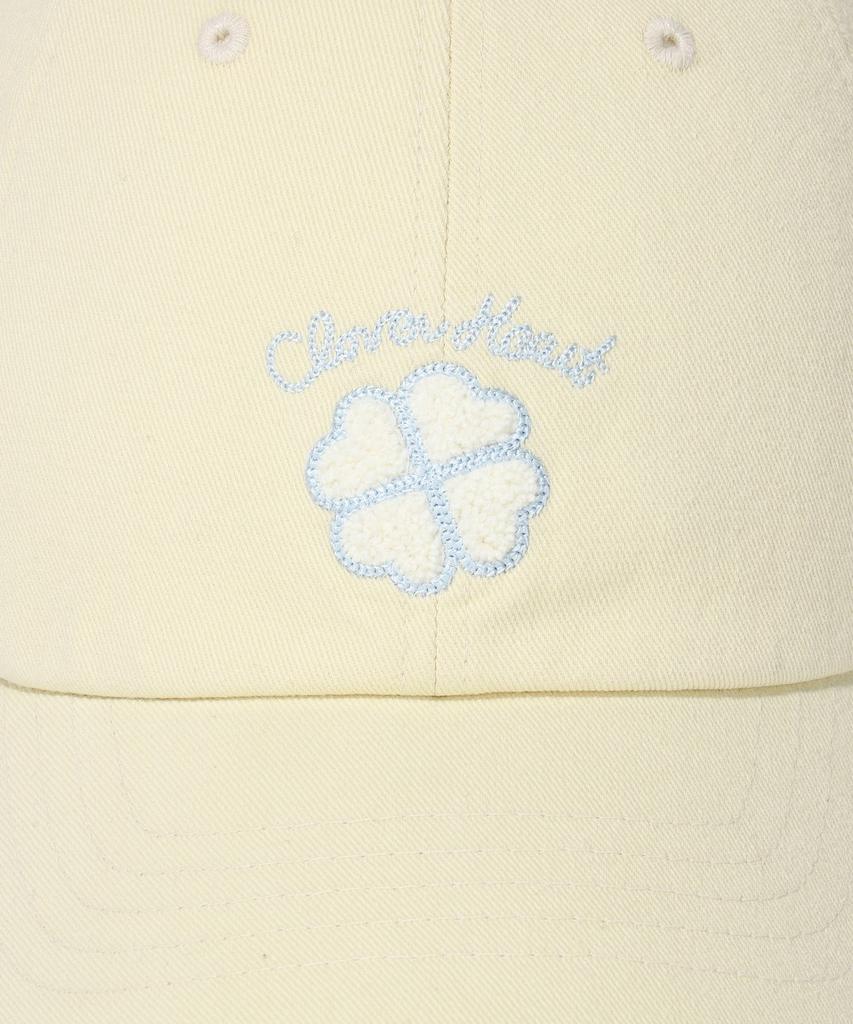 COVERNAT WOMAN Clover Heart Boucle Embroidery Ball Cap Yellow