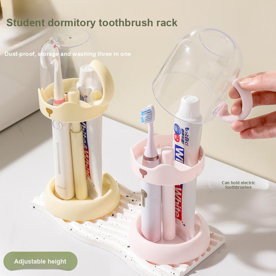 Adjustable Electric Toothbrush Cup Holder Set for Home, Simple Bathroom Cup for Students, Oral Cup