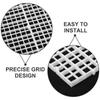 8pcs 30x30cm Aquarium Bottom Filter Mesh Partition Dividers Grid Filter Plate Fish Tank Bottom Isolation Board, 0.39 Inch Hole