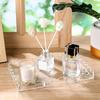 2 pcs Acrylic Countertop Tray Transparent Colorful Bathroom Vanity Tray Storage Tray  Bathroom Decor