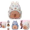 Adorable Cartoon Backpack For Kids With Cute Capybara Design Lightweight And Versatile