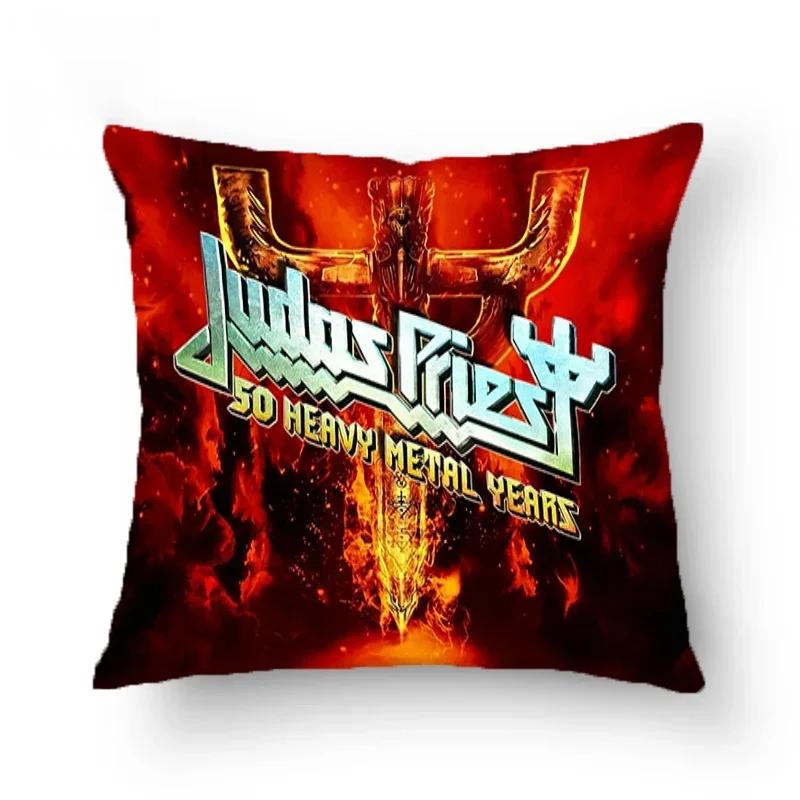 Judas-Priest Kissenbezüge Dekorative Sofakissen Beidseitig bedruckter Kissenbezug 45*45 Kissenbezug Kissenhüllen Zuhause