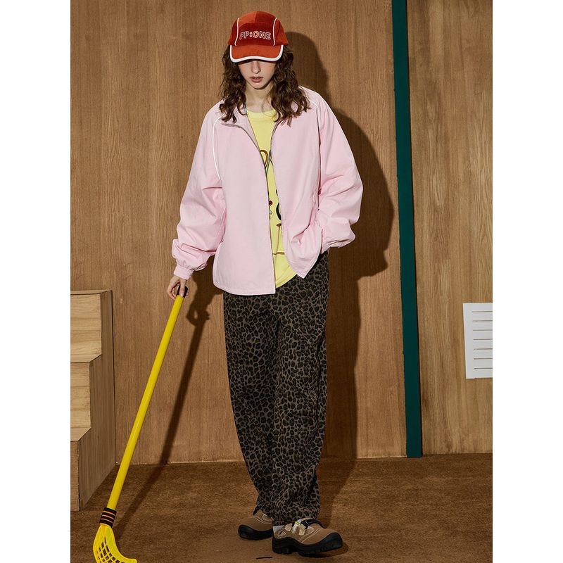 Coolhut2025 Autum Women's Fashionable American Retro Loose and Versatile Jacket