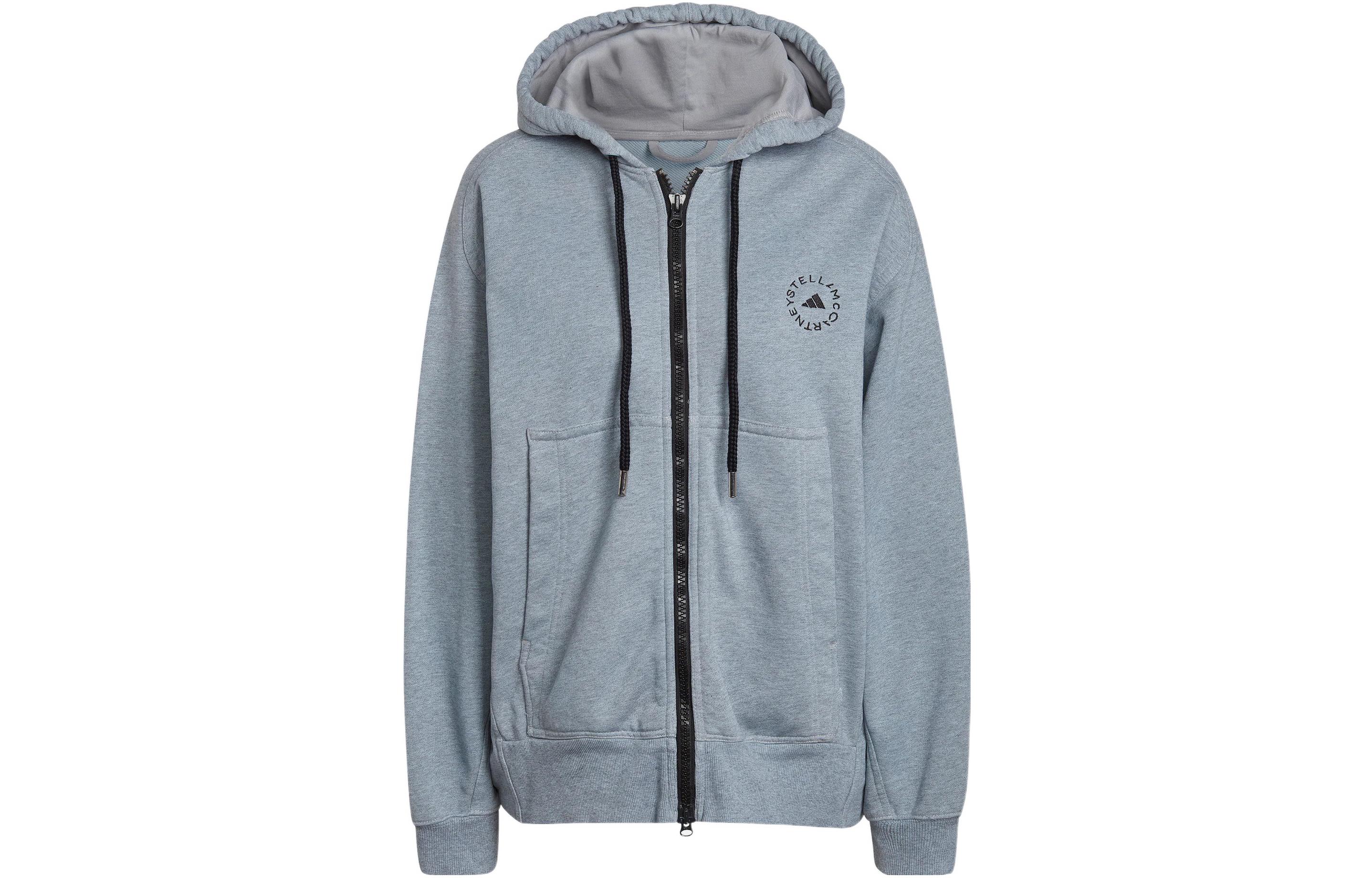 adidas By Stella McCartney Logo-embroidered Zip-up Hoodie HB7405 XS