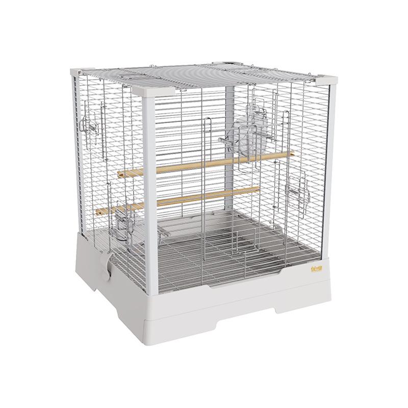 New Stainless Steel Parrot Bird Cage Tiger Skin Peony Xuanfeng Small Too Parakeet Bird Cage